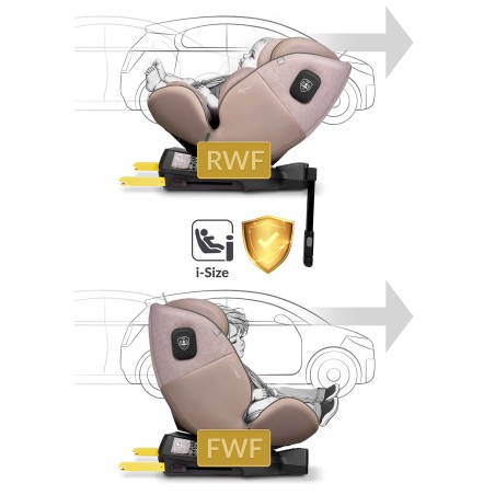 Nukido Aero Line beež turvatool 0-36 kg ISOFIX