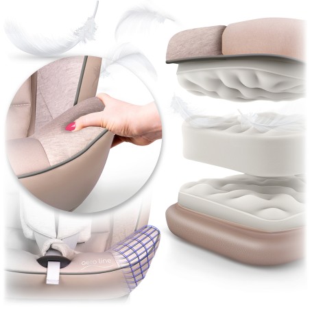 Nukido Aero Line beež turvatool 0-36 kg ISOFIX