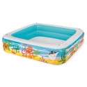 Katusega lastebassein Bestway 52192, 140 x 140 x 114 cm, meremotiiviga
