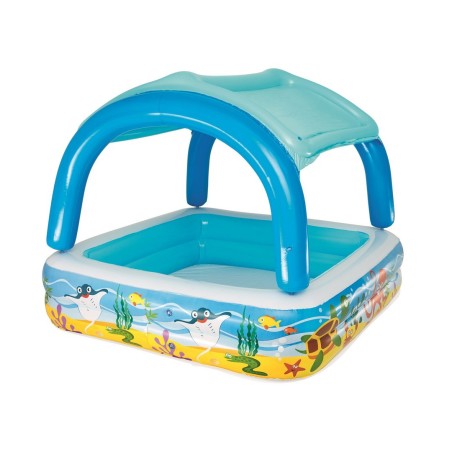 Katusega lastebassein Bestway 52192, 140 x 140 x 114 cm, meremotiiviga