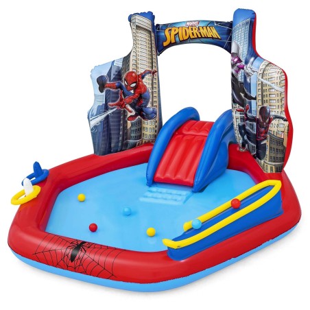 Täispuhutav mänguväljak lastebassein Spider-Man 211 x 206 x 127 cm Bestway 98793