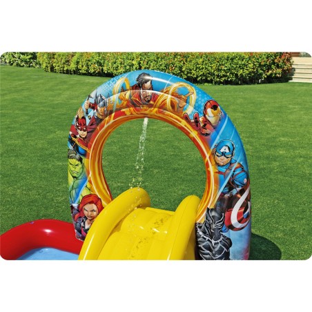 Avengersi täispuhutav mänguväljak lastebassein 211 x 198 x 125 cm Bestway 98800