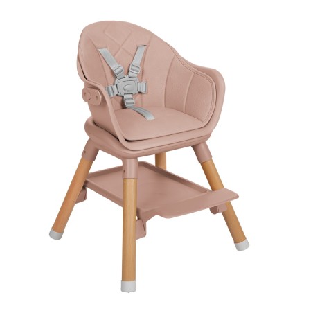 Laste söögitool 6in1 Woody, roosa