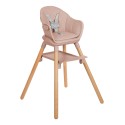 Laste söögitool 6in1 Woody, roosa