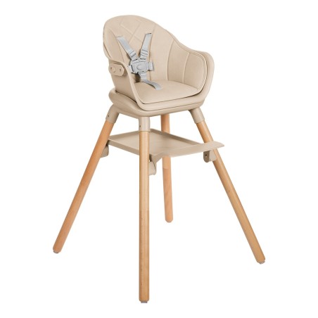 Laste söögitool 6in1 Woody, beež