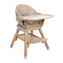 Laste söögitool 6in1 Woody, beež