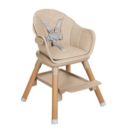 Laste söögitool 6in1 Woody, beež