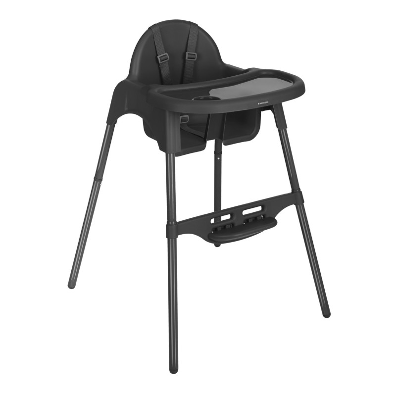 Laste söögitool 2in1 Jammy, must