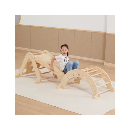 Kodumänguväljak 3 ühes: Pikleri kolmnurk, kiik ja liumägi