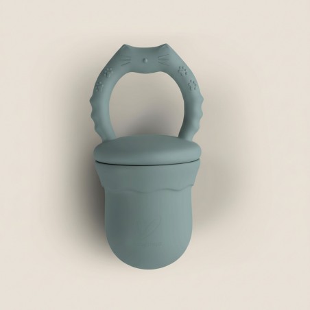 2 in 1 beebi silikoonist puuviljalutt, mint