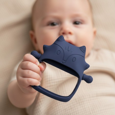 Silikoonist beebi närimismänguasi, tumesinine