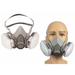 Värvitolmu poolmask 2 süsinikufiltrit