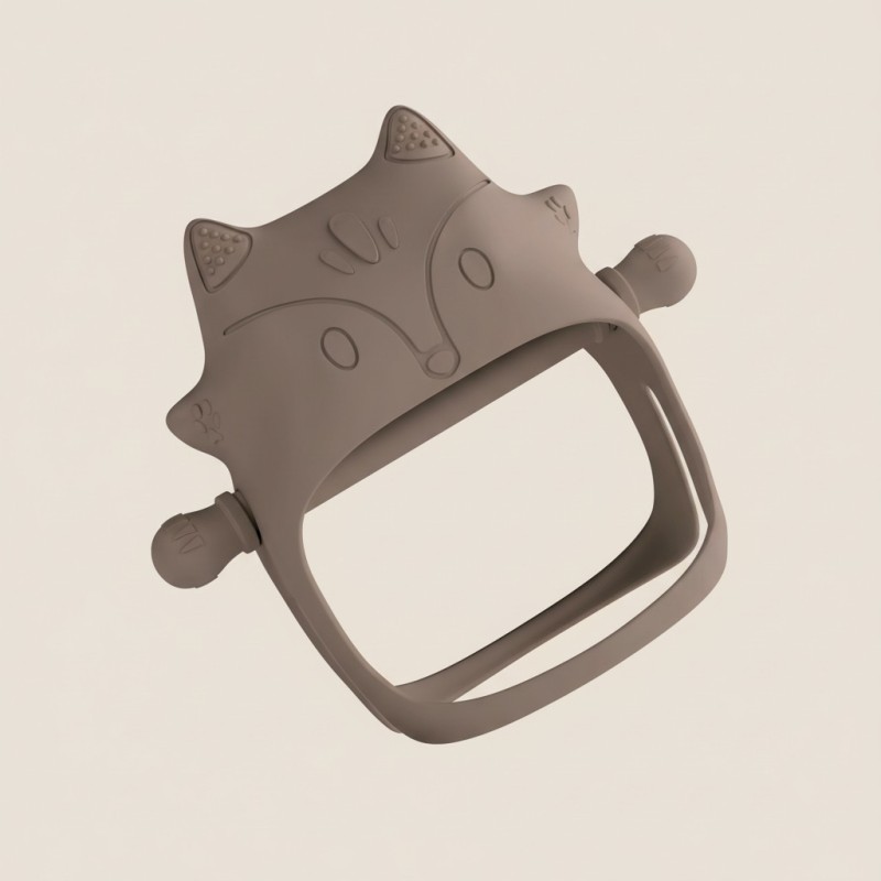 Silikoonist beebi närimismänguasi, pastell roosa