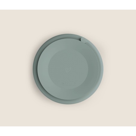 Kolme sektsiooniga laste silikoonist taldrik iminapaga, magic sea