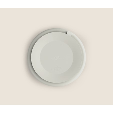 Kolme sektsiooniga laste silikoonist taldrik iminapaga, goose family