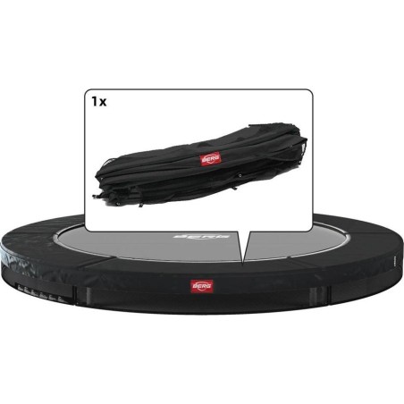 Polster Berg Inground Favorit 380, must valge servaga