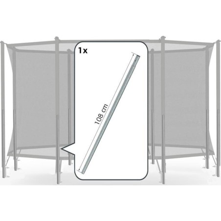 Turvavõrk Comfort - Alumine toru Berg + vedruklamber, 108cm