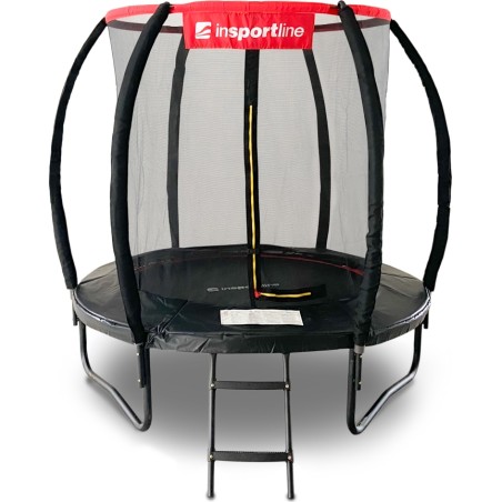 Batuutikomplekt inSPORTline Flea PRO 183 cm, turvavõrgu ja redeliga