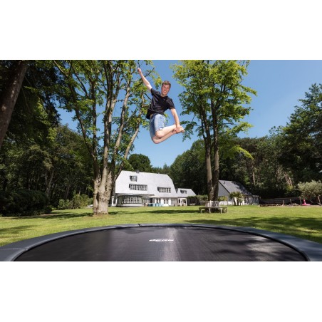 Batuut BERG SPORTS tšempion InGround 430 Grey, ümmargune maasisene, hall, Ø 430 cm