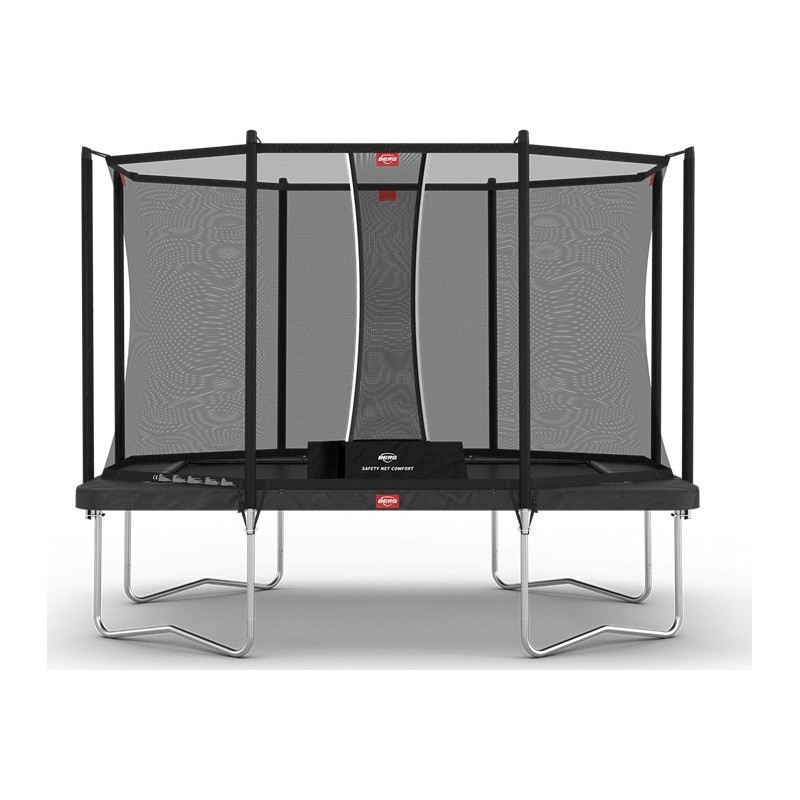 Batuut jalgadel BERG Ultim Favorit Regular 330 Grey, turvavõrguga mugavusvõrk, ristkülik