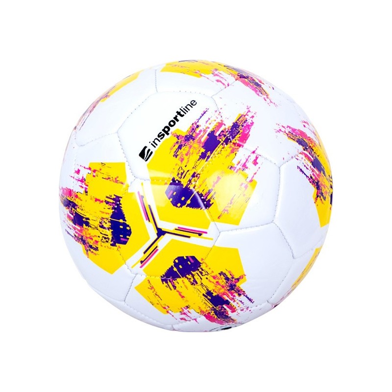 Jalgpallipall inSPORTline Batoo, suurus 2, TPU/PVC, valge värvilise graafikaga