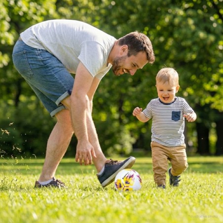 Jalgpallipall inSPORTline Batoo, suurus 2, TPU/PVC, valge värvilise graafikaga