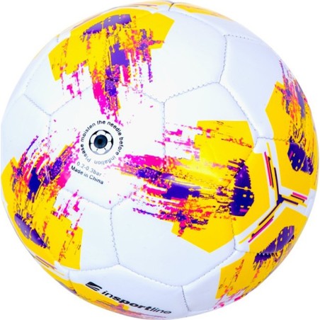 Jalgpallipall inSPORTline Batoo, suurus 2, TPU/PVC, valge värvilise graafikaga