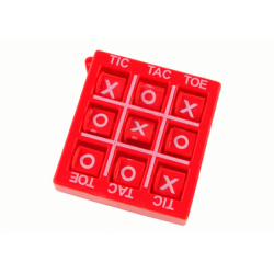 Tic Tac Toe Game 4,5 cm Punane