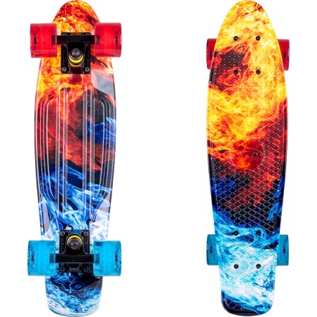 Pennyboard WORKER Colory 22", mitmevärviline, plastikust rula