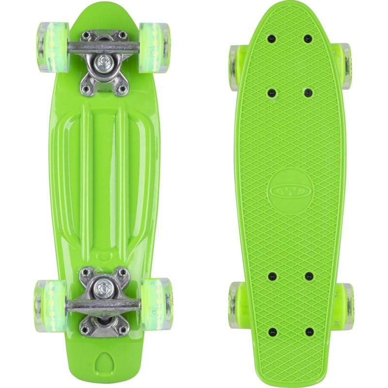 Mini Penny Board WORKER Pico 17", valgustavate ratastega, roheline