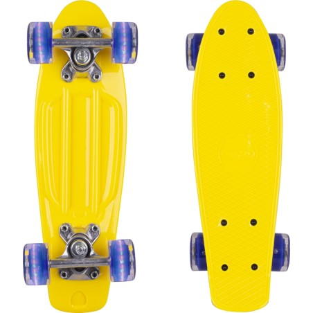 Mini Penny Board WORKER Pico 17" valgustatavate ratastega, kollane