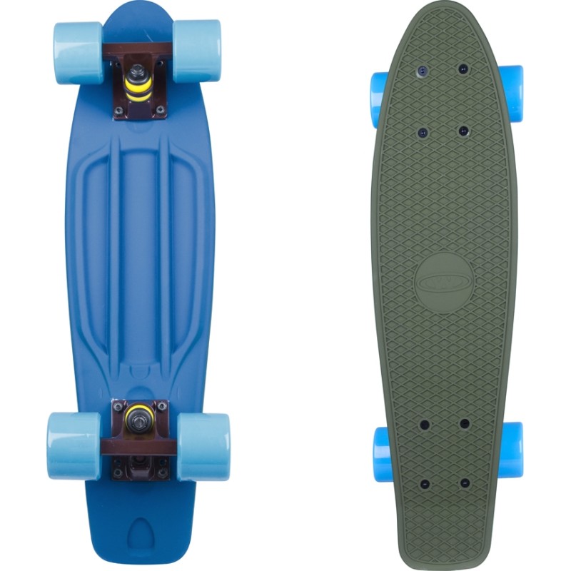Pennyboard Worker Sunbow 22", ABEC 7, kahevärviline plastist rula