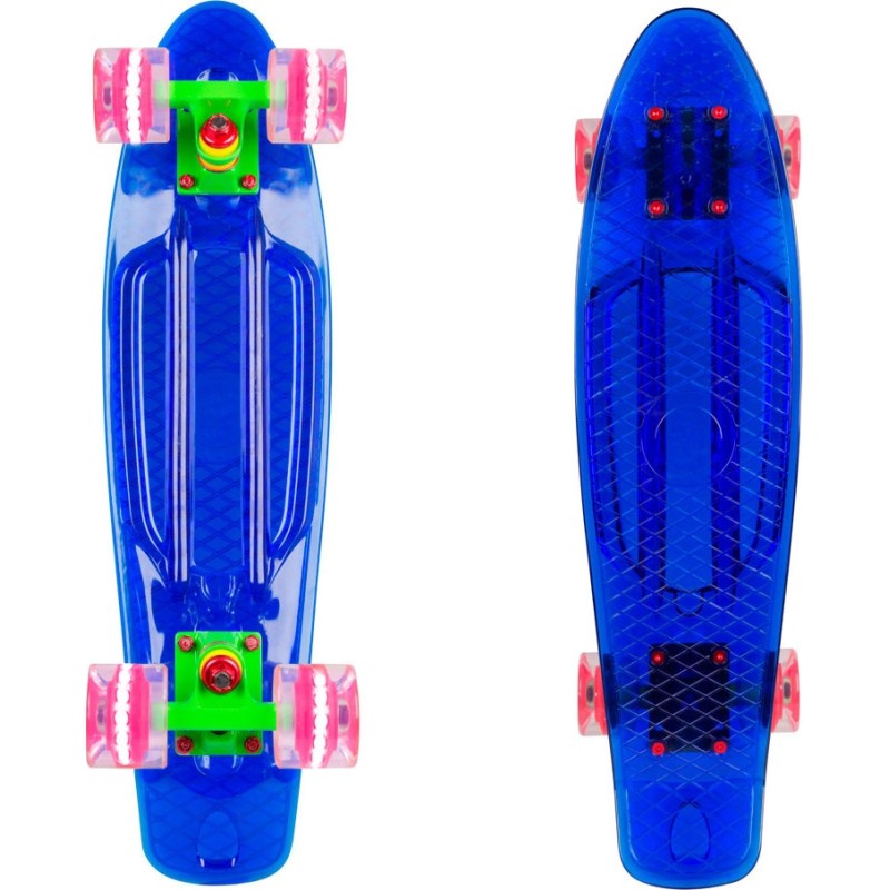 Penny Board WORKER Transpy 400, 22", valgustusratastega