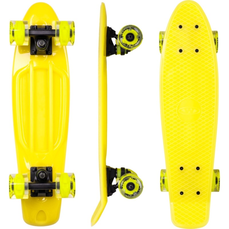 Penny Board WORKER Aspy C3 22", valgustusratastega, must