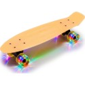 Laste rula Penny Board WORKER Solosy C1, 22 tolli, pimedas helendav, valgustavate ratastega