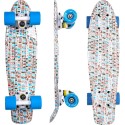 Penny Board WORKER Paterny C6, 22", musta ruudustikmustriga, 1,87 kg