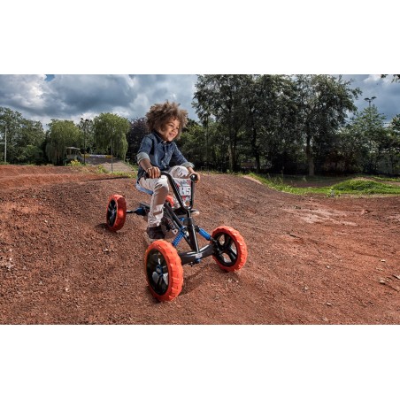 Laste kartauto BERG Buzzy Nitro, kollane, reguleeritava istme ja rooliga