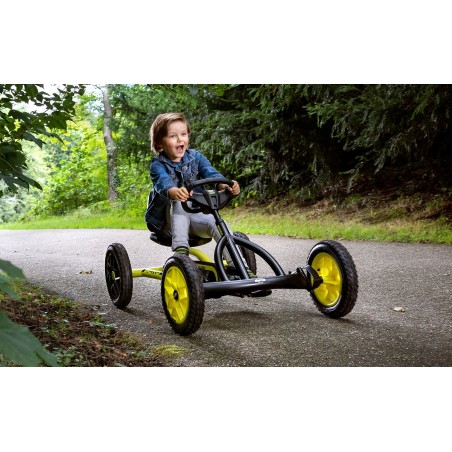 Laste kartauto BERG Buddy Cross, kollane, 3–8 a