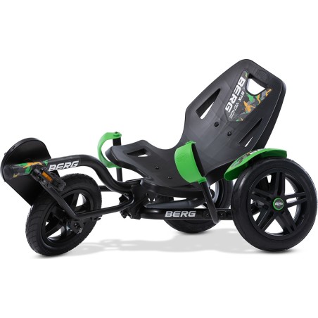 Laste kartauto BERG Street-X Venom, roheline, reguleeritav iste