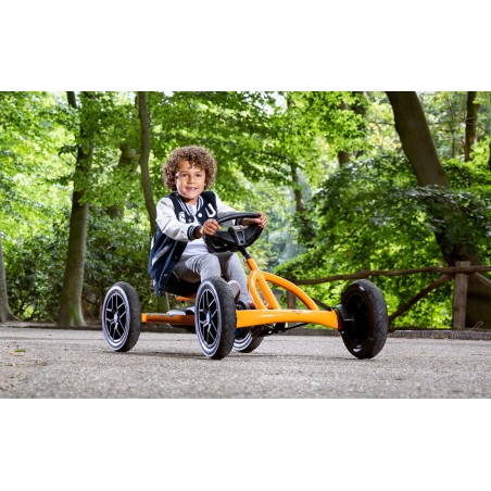 Laste kartauto BERG Buddy B-Orange, oranž, reguleeritava istme ja rooliga
