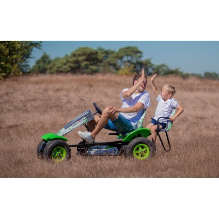 Gokart BERG X-plore BFR, maastikurehvid, roheline/hall, XL-raam