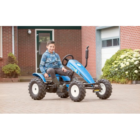 Laste kartauto BERG New Holland XXL-BFR, sinine, reguleeritava istmega