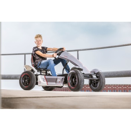 Gokart BERG Race GTS BFR-3, XL, hall/valge, täisspetsifikatsioon