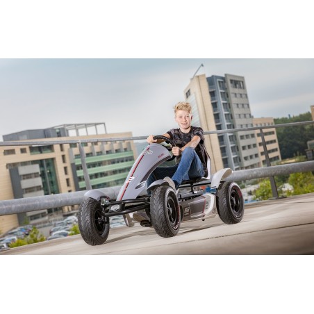 Gokart BERG Race GTS XXL-BFR, hall/valge, reguleeritava istmega