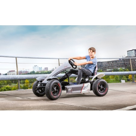 Gokart BERG Race GTS XXL-BFR, hall/valge, reguleeritava istmega