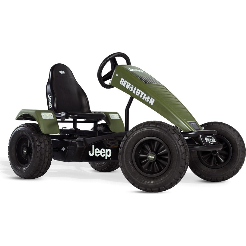 Laste kartauto BERG Jeep Revolution Pedal XXL-BFR, roheline, maastikurehvidega