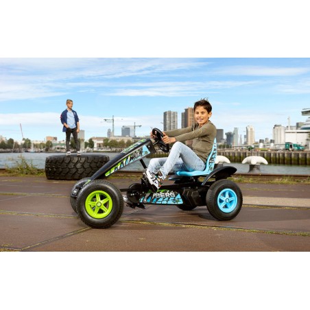 Laste kartauto BERG X-ite E-BFR, elektriline, XXL raam, sinine/roheline