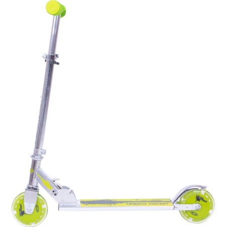 Tõukeratas WORKER Racer, valgustavate ratastega, alumiiniumraam, 125 mm