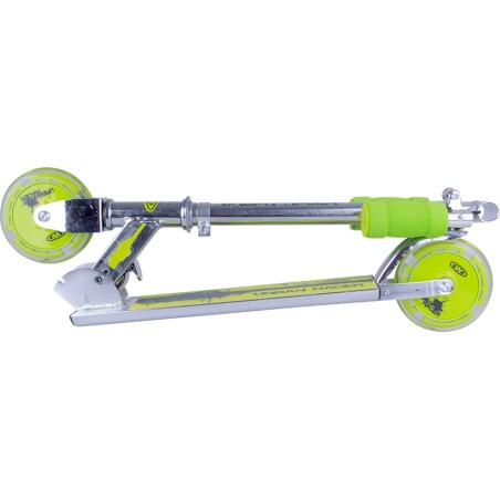 Tõukeratas WORKER Racer, valgustavate ratastega, alumiiniumraam, 125 mm