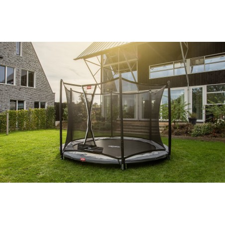 Batuut BERG InGround Favorit Grey 430, turvavõrguga Comfort, hall